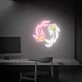Brighten Your Space: Japanese Fish Neon Art Koi Lover Gift Wall Decor Led Neon Signs Perfect for Home, Office, and Trendy Bars.