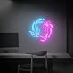 Brighten Your Space: Japanese Fish Neon Art Koi Lover Gift Wall Decor Led Neon Signs Perfect for Home, Office, and Trendy Bars.