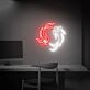 Brighten Your Space: Japanese Fish Neon Art Koi Lover Gift Wall Decor Led Neon Signs Perfect for Home, Office, and Trendy Bars.