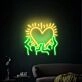 Brighten Your Space with Keith Haring Love Art Neon Light for Home Decor, Bars, and Celebrations