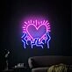 Brighten Your Space with Keith Haring Love Art Neon Light for Home Decor, Bars, and Celebrations