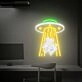 Add a whimsical touch to your bar or game room with Kidnapping Cow Led Neon Sign Cow Abduction Neon Light.