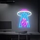Add a whimsical touch to your bar or game room with Kidnapping Cow Led Neon Sign Cow Abduction Neon Light.