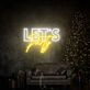 Bring Life to Your Celebrations: Let S Party Led Neon Sign - Perfect for Home Entertaining, Bars, Weddings, and Office Parties