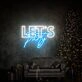 Bring Life to Your Celebrations: Let S Party Led Neon Sign - Perfect for Home Entertaining, Bars, Weddings, and Office Parties