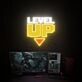 Brighten Your Gaming Sanctuary and Celebrate in Style with Level Up UV LED Neon Sign Acrylic Board - Perfect for Home Decor, Office Vibes, and Party Ambiance.