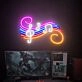 Elevate Your Entertainment Spaces: Music Flow Led Neon Sign Live Music Led Neon Sign Music Wall Art Musical Notes Sign perfect for bars, home theaters, and DJ booths.