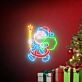 Brighten Your Festive Celebrations: Santa Claus Led Neon Sign Father Christmas Led Neon Sign for Home, Office, and Christmas Party Decorations.