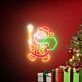 Brighten Your Festive Celebrations: Santa Claus Led Neon Sign Father Christmas Led Neon Sign for Home, Office, and Christmas Party Decorations.