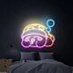 Brighten Your Child's Bedroom, Gaming Space, or Birthday Bash with Sleepy Kirby LED Neon Sign - The Ultimate Anime Kirby Wall Art and Gift Idea.