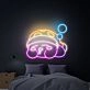 Brighten Your Child's Bedroom, Gaming Space, or Birthday Bash with Sleepy Kirby LED Neon Sign - The Ultimate Anime Kirby Wall Art and Gift Idea.
