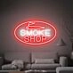 Brighten Your Space: Smoke Shop Led Neon Sign, Perfect for Home Decor, Bars, Offices, and Festive Celebrations