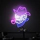 Elevate Your Space with "Smoking Skull Neon Lights Sign Handmade Artwork," Perfect for Home Decor, Offices, Bars, and Edgy Weddings.