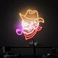 Elevate Your Space with "Smoking Skull Neon Lights Sign Handmade Artwork," Perfect for Home Decor, Offices, Bars, and Edgy Weddings.