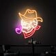 Elevate Your Space with "Smoking Skull Neon Lights Sign Handmade Artwork," Perfect for Home Decor, Offices, Bars, and Edgy Weddings.