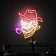 Elevate Your Space with "Smoking Skull Neon Lights Sign Handmade Artwork," Perfect for Home Decor, Offices, Bars, and Edgy Weddings.