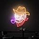 Elevate Your Space with "Smoking Skull Neon Lights Sign Handmade Artwork," Perfect for Home Decor, Offices, Bars, and Edgy Weddings.