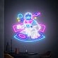 Elevate Your Space Adventure: Spaceman LED Neon Sign DJ Astronaut Neon Light Sign Wall Art for Home, Office, and Entertainment Venues.