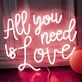 All You Need is Love  Wedding Neon Sign