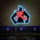 Level Up Your Game Room, Office, or Bar Ambiance with the Street Fighter Led UV Neon Sign Akuma With Printing Acrylic Backboard