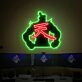 Level Up Your Game Room, Office, or Bar Ambiance with the Street Fighter Led UV Neon Sign Akuma With Printing Acrylic Backboard
