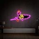 Brighten your child's bedroom and enchant playdates with Super Magical Girl Led Uv Neon Sign Wall Art Kids Room Decor.