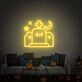 Elevate Your Halloween Celebration: Light Up Your Home, Office, or Spooky Event with the Tombstone Rip Wall Led Neon Sign.