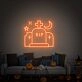Elevate Your Halloween Celebration: Light Up Your Home, Office, or Spooky Event with the Tombstone Rip Wall Led Neon Sign.