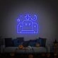Elevate Your Halloween Celebration: Light Up Your Home, Office, or Spooky Event with the Tombstone Rip Wall Led Neon Sign.