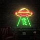 Brighten Your Nights: Ufo Led Neon Sign for Lively Home Ambiance, Bedroom Chic, and Electrifying Party Vibes