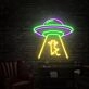 Brighten Your Nights: Ufo Led Neon Sign for Lively Home Ambiance, Bedroom Chic, and Electrifying Party Vibes
