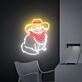 Enhance Your Space with Enchantment: Perfect for Home, Office, or Bar – Western Cowboy Cat Led Neon Sign Cowboy Hat Decor.
