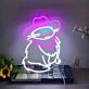 Enhance Your Space with Enchantment: Perfect for Home, Office, or Bar – Western Cowboy Cat Led Neon Sign Cowboy Hat Decor.