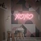 Brighten Your Space: Xoxo Led Neon Sign Pink Led Light for Girls Room Decor, Weddings, and Office Ambiance