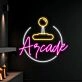 Light up Your Gaming Room, Bar, or Party Ambiance with the Arcade Machine Led Neon Sign - The Ultimate Game Machine Neon Aesthetic.