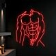 Brighten Up Your Bar, Club, or LGBTQ+ Events with the Bikini Naked Male LED Neon Sign in Stunning Red.