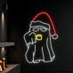 Spookify Your Space: Boo Ghost Christmas LED Neon Sign for Festive Home, Office, and Party Decor
