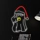 Spookify Your Space: Boo Ghost Christmas LED Neon Sign for Festive Home, Office, and Party Decor