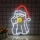 Spookify Your Space: Boo Ghost Christmas LED Neon Sign for Festive Home, Office, and Party Decor