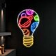 Brighten Up Your Space: Bulb Galaxy Led Neon Sign for Vibrant Home Decor, Office Ambiance, and Festive Christmas Celebrations.