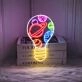 Brighten Up Your Space: Bulb Galaxy Led Neon Sign for Vibrant Home Decor, Office Ambiance, and Festive Christmas Celebrations.