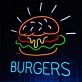 Light Up Your Burger Joint: Elevate Your Dining Ambiance with the Burgers Store Led Neon Sign, Perfect for Restaurants, Home Kitchens, and Bars.