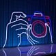 Capture the Perfect Atmosphere in Your Home, Office, or Photography Studio with the Camera Led Neon Sign Custom Camera Led Sign.