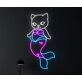 Brighten Your Home, Office, or Party Ambiance with the Cat Mermaid Decor Led Sign – The Perfect Animal Lover Neon Light for Cat Mermaid Enthusiasts and Spa Settings.