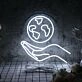 Holding The Earth LED Sign
