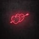 Heart Arrow LED Neon Sign