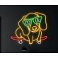 Brighten Up Your Bar or Bedroom with the Cool Dachshund Skateboarding LED Neon Sign - Perfect for Dog Lovers and Skate Enthusiasts
