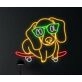 Brighten Up Your Bar or Bedroom with the Cool Dachshund Skateboarding LED Neon Sign - Perfect for Dog Lovers and Skate Enthusiasts