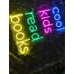 Brighten Your Reading Nook and Celebrate Literacy in Style with the Cool Kid Read Book Led Neon Sign - Perfect for Bedrooms, Libraries, and Book-Themed Events.
