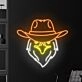 Brighten Your Western Theme: Cowboy Eagle Led Neon Sign for Bar, Office, and Rustic Home Decor